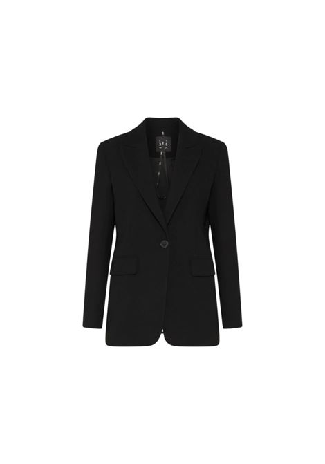 Giacca monopetto in envers satin - NERO Marella articolo 365 | KELLY002
